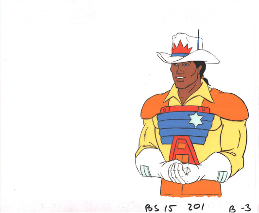 Bravestarr Animation Cartoon Production Cel Used Onscreen from Filmation 1987-8 A-B3