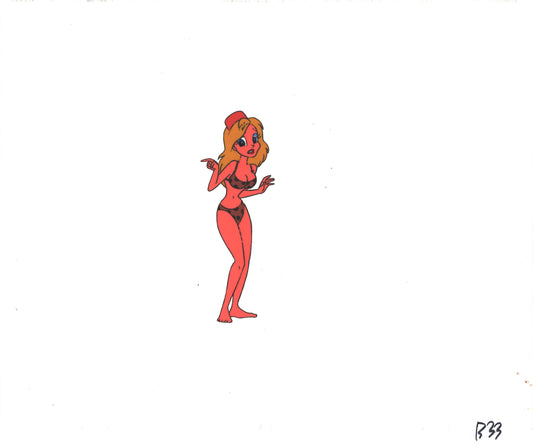 Wacky World of Tex Avery DIC Original Production Animation Cel of Bikini Girl 1997 A-B33A