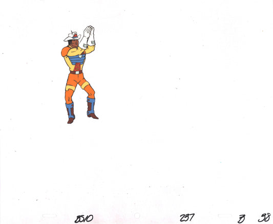 Bravestarr Animation Cartoon Production Cel Used Onscreen from Filmation 1987-8 A-B38