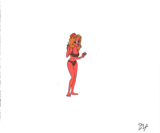 Wacky World of Tex Avery DIC Original Production Animation Cel of Bikini Girl 1997 A-B39
