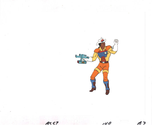 Bravestarr Animation Cartoon Production Cel Used Onscreen from Filmation 1987-8 A-B3B