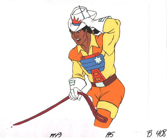 Bravestarr Animation Cartoon Production Cel Used Onscreen from Filmation 1987-8 A-B408