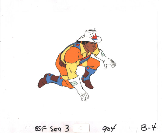 Bravestarr Animation Cartoon Production Cel Used Onscreen from Filmation 1987-8 A-B4