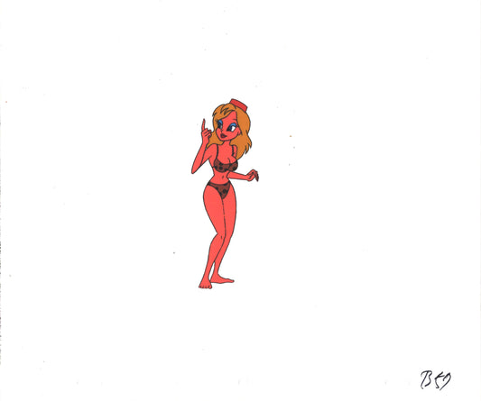 Wacky World of Tex Avery DIC Original Production Animation Cel of Bikini Girl 1997 A-B59A