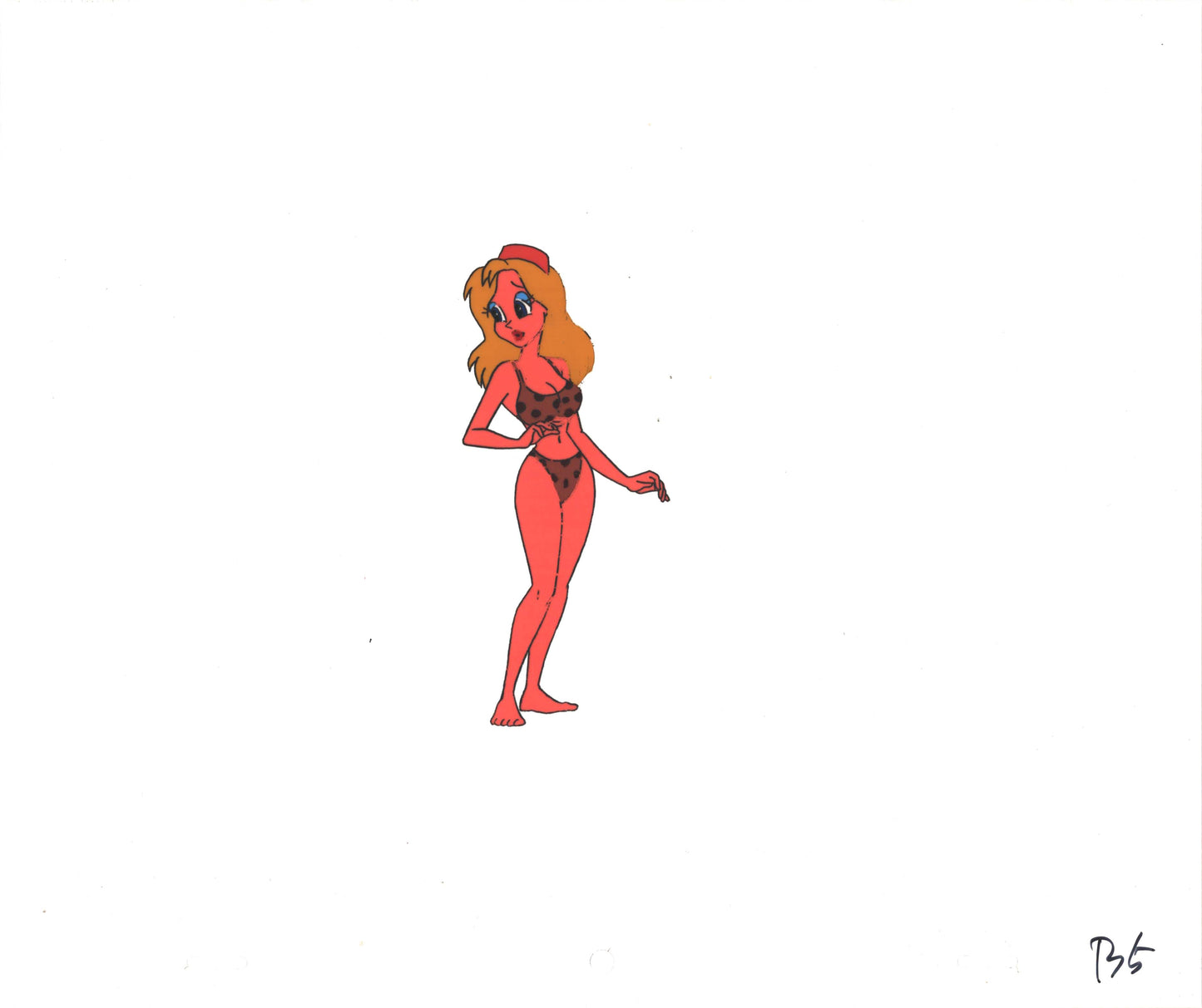 Wacky World of Tex Avery DIC Original Production Animation Cel of Bikini Girl 1997 A-B5B