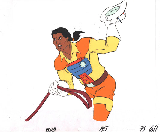 Bravestarr Animation Cartoon Production Cel Used Onscreen from Filmation 1987-8 A-B611