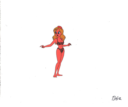 Wacky World of Tex Avery DIC Original Production Animation Cel of Bikini Girl 1997 A-B62