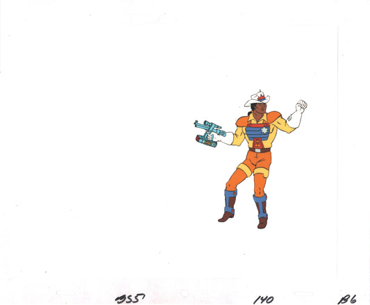 Bravestarr Animation Cartoon Production Cel Used Onscreen from Filmation 1987-8 A-B6A