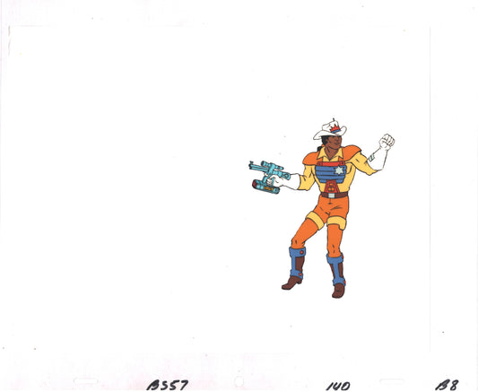 Bravestarr Animation Cartoon Production Cel Used Onscreen from Filmation 1987-8 A-B8