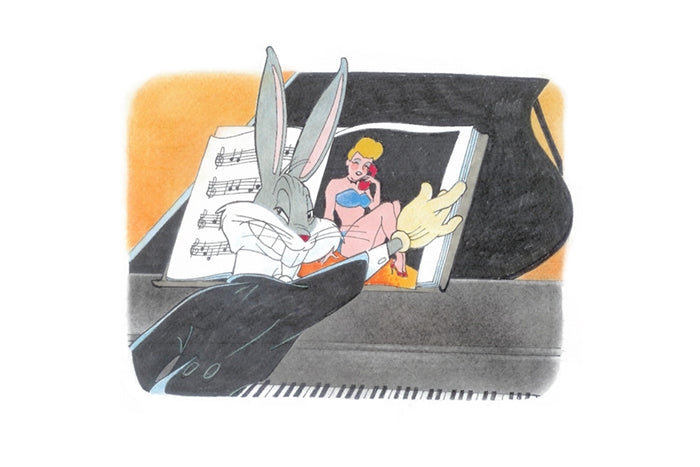 Bugs Bunny Bob Singer SIGNED Limited Edition Giclee Print on Paper - Rhapsody Rabbit - PRINTERS PROOF Edition of 25