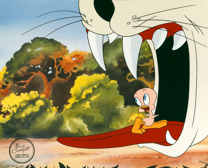 Birdy and the Beast Looney Tunes Warner Brothers Limited Edition Animation Cel of 500 Bob Clampett