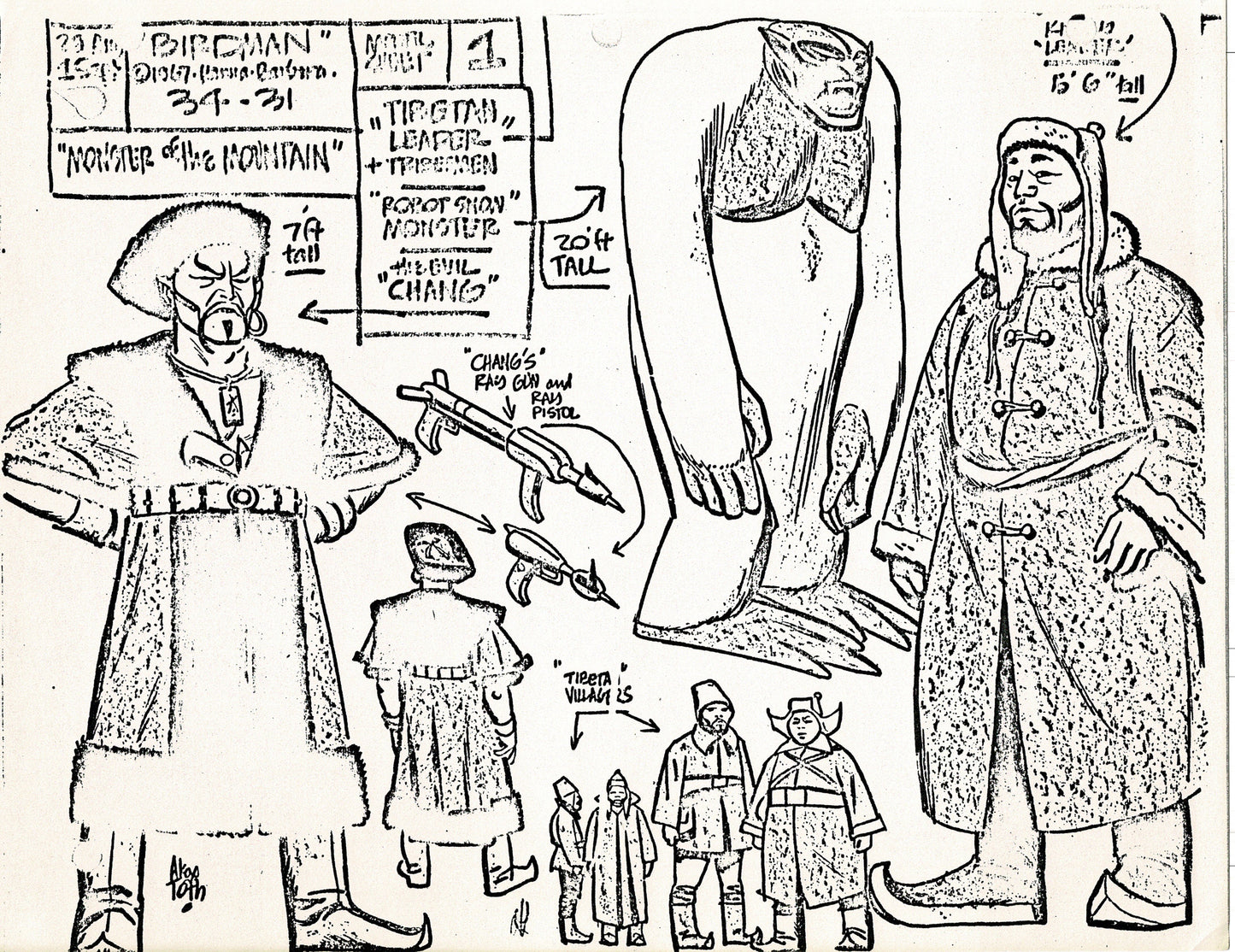 Birdman 1967 Alex Toth Production Model Sheet Copy Lot of 49 Pages from Hanna Barbera