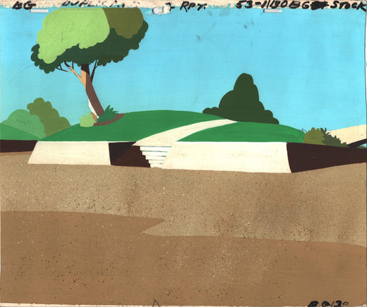 Help! It's The Hair Bear Bunch Original Production Animation Background Hanna Barbera 1971 A-130