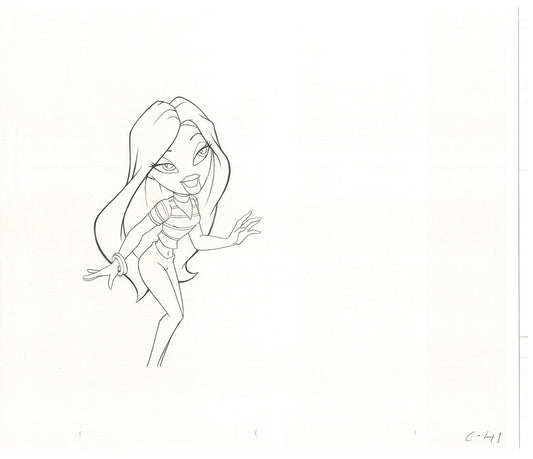 BRATZ Cloe Twister Commercial Production Animation Cel Drawing 2005 G-026