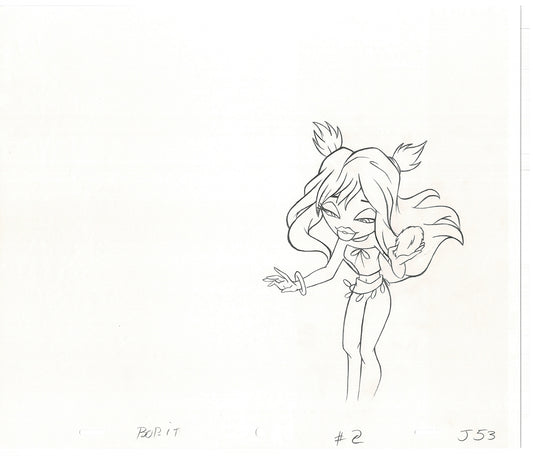 BRATZ Jade Bop-It Toy Commercial Production Animation Cel Drawing 2005 J-005