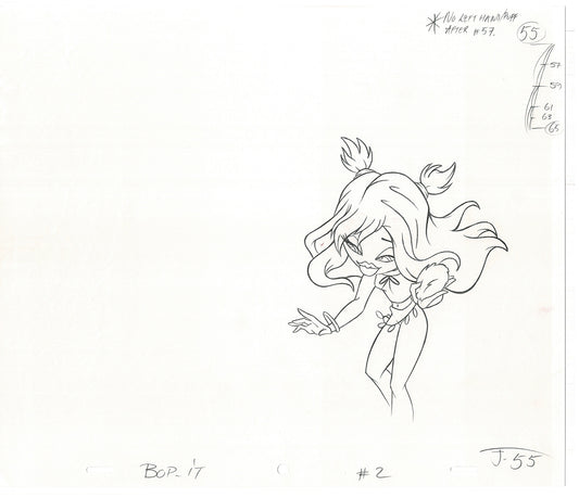 BRATZ Jade Bop-It Toy Commercial Production Animation Cel Drawing 2005 J-006
