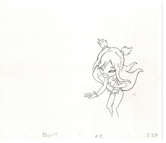 BRATZ Jade Bop-It Toy Commercial Production Animation Cel Drawing 2005 J-007