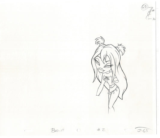 BRATZ Jade Bop-It Toy Commercial Production Animation Cel Drawing 2005 J-011