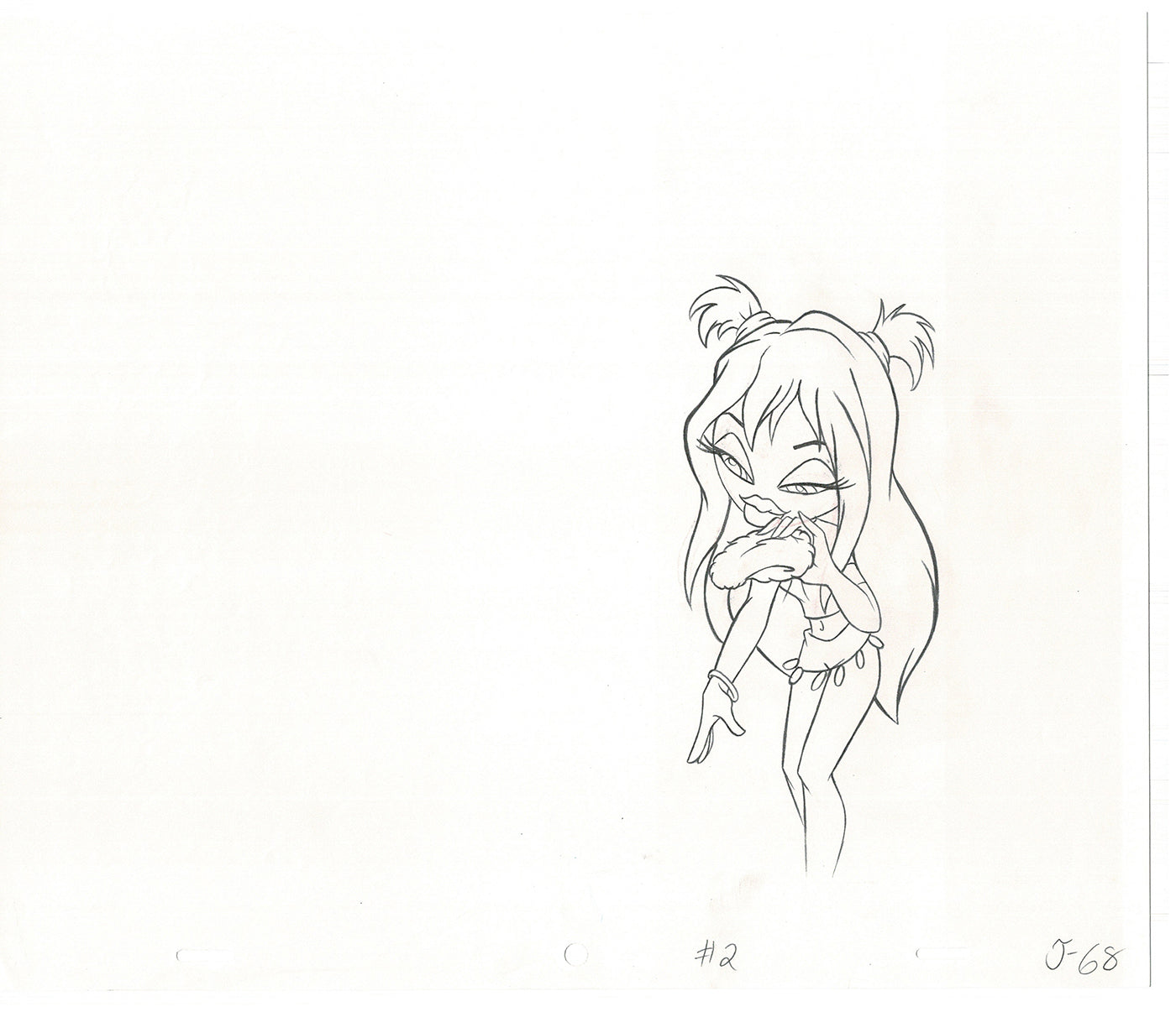 BRATZ Jade Bop-It Toy Commercial Production Animation Cel Drawing 2005 J-012