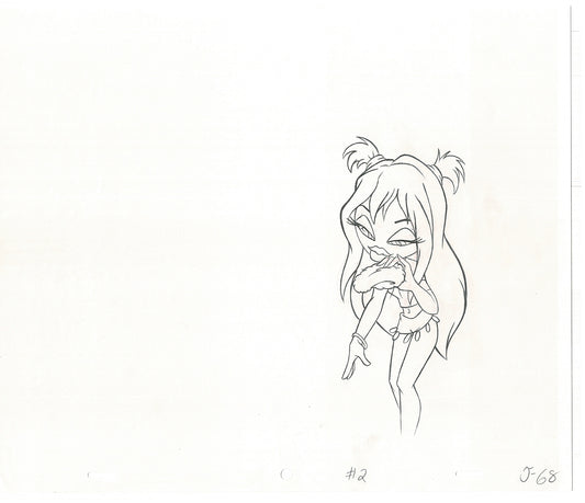 BRATZ Jade Bop-It Toy Commercial Production Animation Cel Drawing 2005 J-012