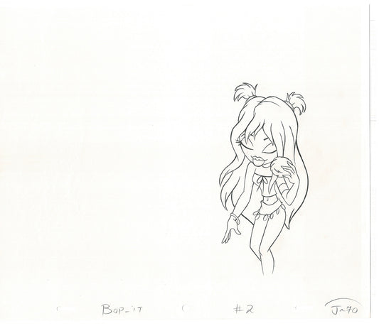 BRATZ Jade Bop-It Toy Commercial Production Animation Cel Drawing 2005 J-013