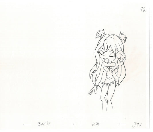 BRATZ Jade Bop-It Toy Commercial Production Animation Cel Drawing 2005 J-014