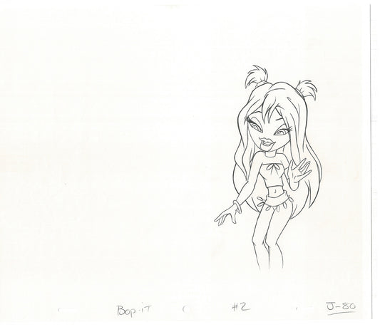 BRATZ Jade Bop-It Toy Commercial Production Animation Cel Drawing 2005 J-018
