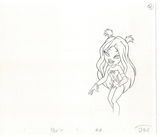 BRATZ Jade Bop-It Toy Commercial Production Animation Cel Drawing 2005 J-019