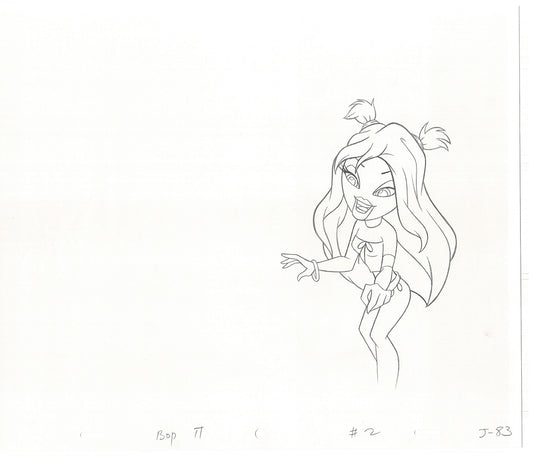 BRATZ Jade Bop-It Toy Commercial Production Animation Cel Drawing 2005 J-020