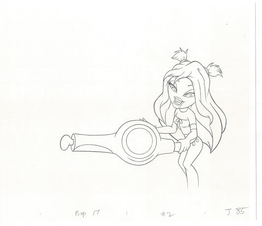 BRATZ Jade Bop-It Toy Commercial Production Animation Cel Drawing 2005 J-021