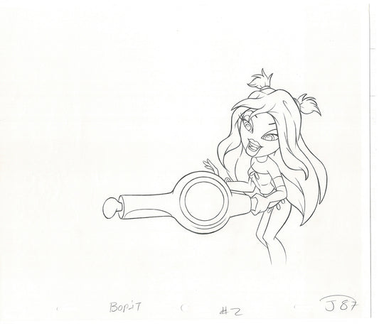 BRATZ Jade Bop-It Toy Commercial Production Animation Cel Drawing 2005 J-022