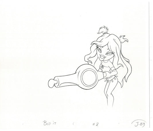 BRATZ Jade Bop-It Toy Commercial Production Animation Cel Drawing 2005 J-023