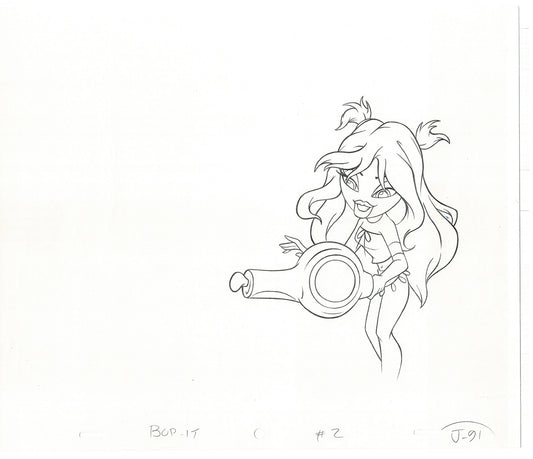 BRATZ Jade Bop-It Toy Commercial Production Animation Cel Drawing 2005 J-024
