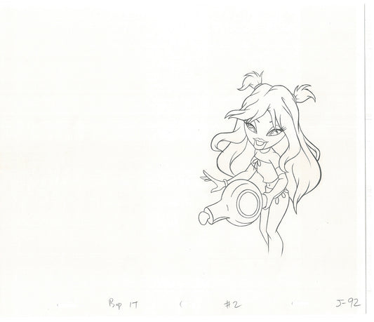 BRATZ Jade Bop-It Toy Commercial Production Animation Cel Drawing 2005 J-025