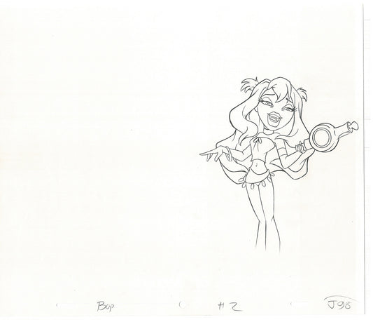 BRATZ Jade Bop-It Toy Commercial Production Animation Cel Drawing 2005 J-029
