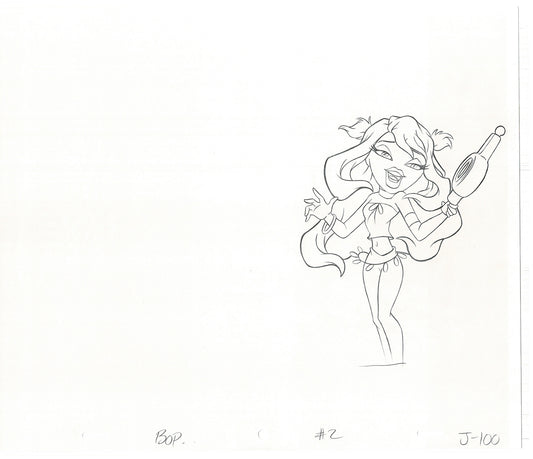 BRATZ Jade Bop-It Toy Commercial Production Animation Cel Drawing 2005 J-030