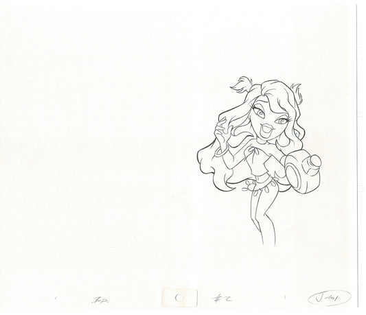 BRATZ Jade Bop-It Toy Commercial Production Animation Cel Drawing 2005 J-031