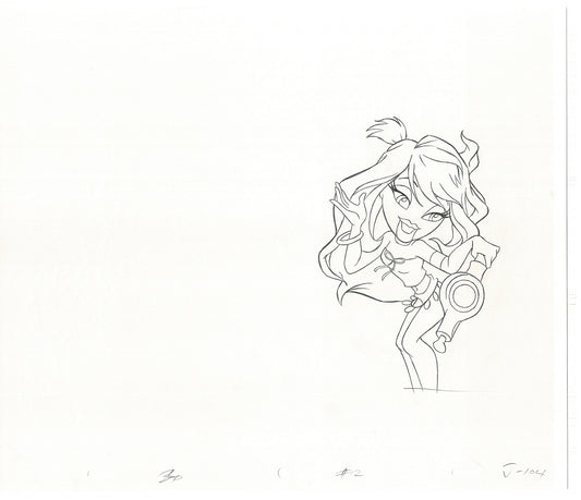 BRATZ Jade Bop-It Toy Commercial Production Animation Cel Drawing 2005 J-033