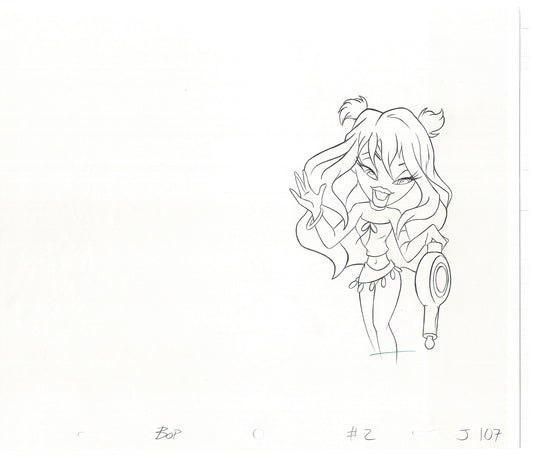 BRATZ Jade Bop-It Toy Commercial Production Animation Cel Drawing 2005 J-035