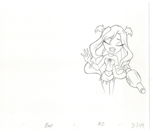 BRATZ Jade Bop-It Toy Commercial Production Animation Cel Drawing 2005 J-036