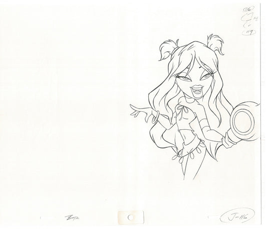 BRATZ Jade Bop-It Toy Commercial Production Animation Cel Drawing 2005 J-041