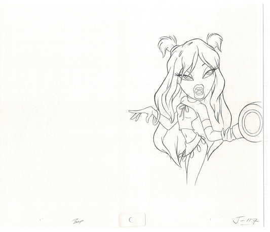 BRATZ Jade Bop-It Toy Commercial Production Animation Cel Drawing 2005 J-042