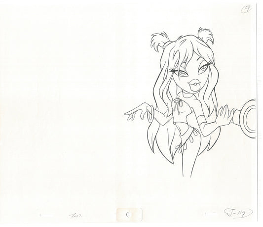 BRATZ Jade Bop-It Toy Commercial Production Animation Cel Drawing 2005 J-043