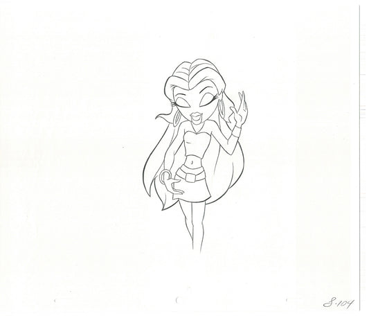 BRATZ Sasha Twister Commercial Production Animation Cel Drawing 2005 H-009