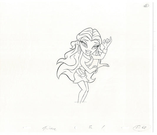 BRATZ Sasha Twister Commercial Production Animation Cel Drawing 2005 H-028