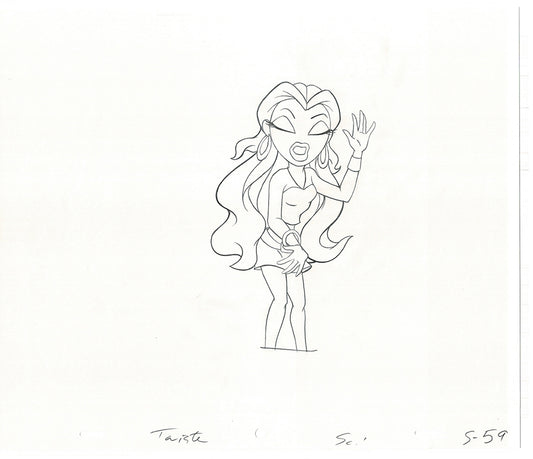 BRATZ Sasha Twister Commercial Production Animation Cel Drawing 2005 H-033