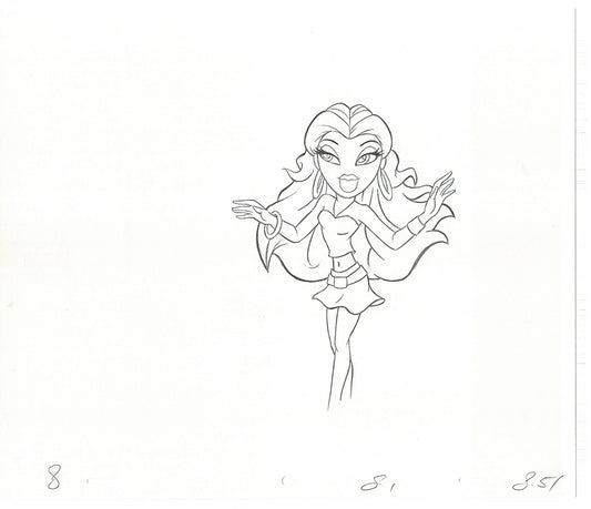 BRATZ Sasha Twister Commercial Production Animation Cel Drawing 2005 H-037