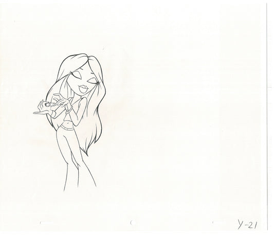 BRATZ Yasmin Bop-It Toy Commercial 2 Production Animation Cel Drawings 2005 K-013