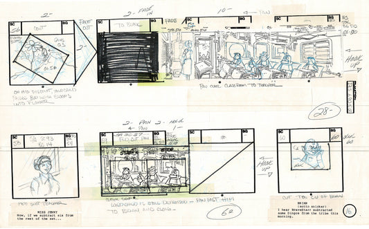 Bravestarr 1987 Production Animation Storyboard Page Filmation A-024