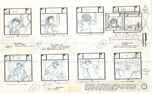 Bravestarr 1987 Production Animation Storyboard Page Filmation A-027